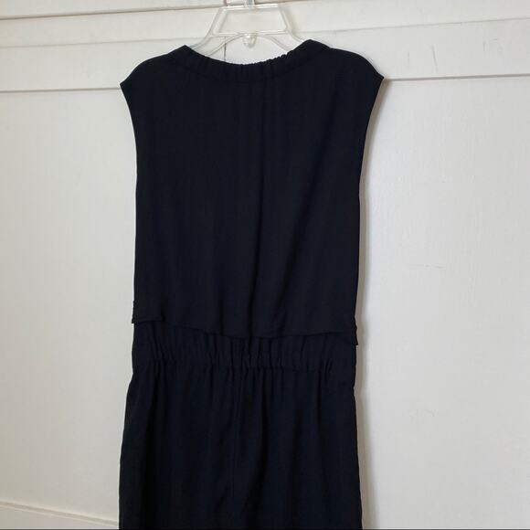 A.L.C. Common BlousonTop Drawstring Black Dress 2 - Picture 6 of 8